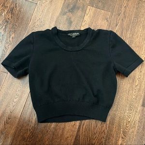 St. John - Black Knitted Tee - Size L
